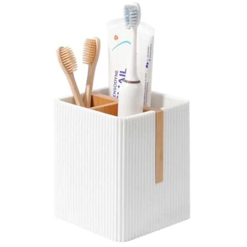 Toothbrush Holder 3 Slots Bathroom Countertop Organizer Electric Toothpaste Stan